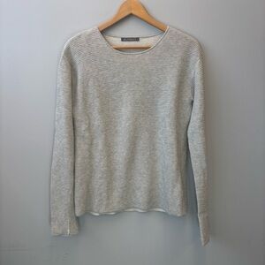 Alashan Small Sweater Cashmere Cotton Textured Gray